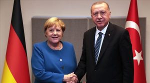 Cumhurbaşkanı Erdoğan, Merkel ile görüştü