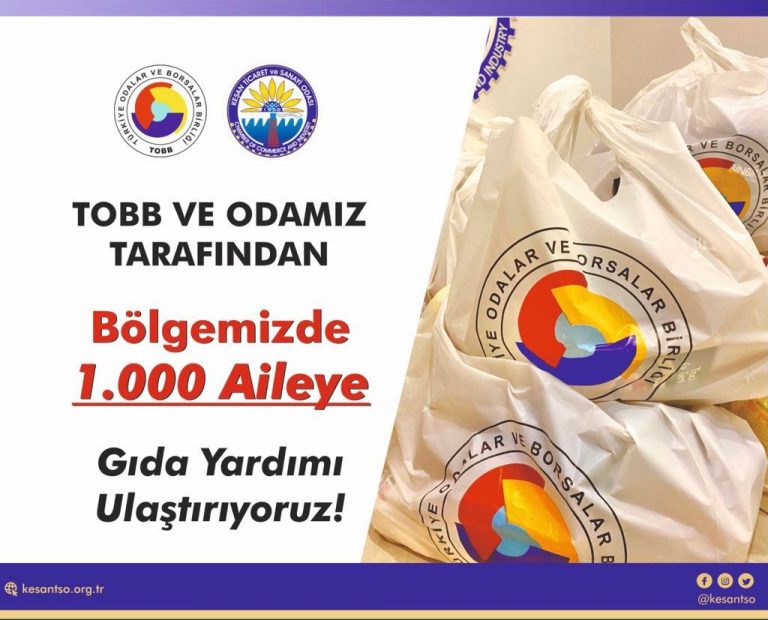 Keşan, İpsala ve Enez’de ihtiyaç sahibi ailelere gıda yardımı