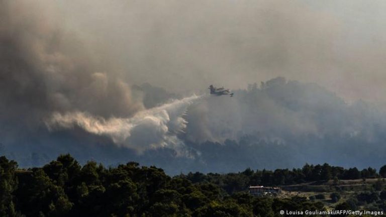 Yunanistan’da orman yangını endişe yarattı