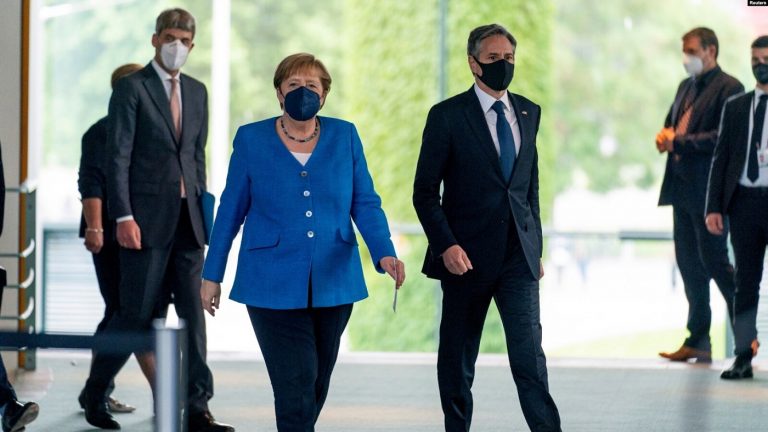 Blinken Almanya Başbakanı Merkel ile Görüştü