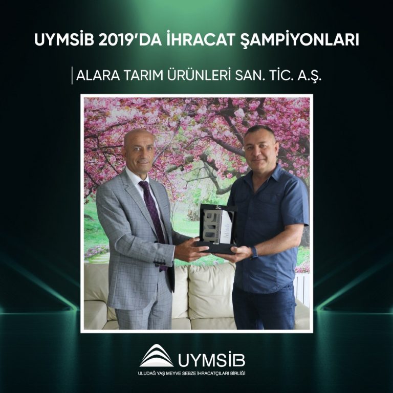 UYMSİB’ten 2019-2020 İhracatın Yıldızları’na Platin Ödülü