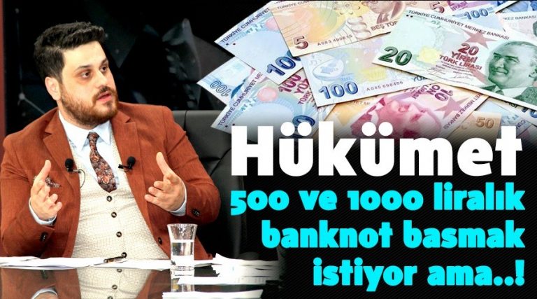 BTP Lideri Sosyal medyadan paylaştı: “Hükümet 500 ve 1000 liralık banknot basmak istiyor ama..!”