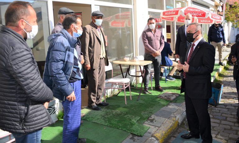 Ardahan Valisi Öner, kentteki Covid-19 tedbirlerini denetledi