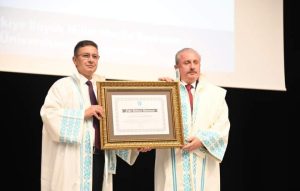 Balıkesir Üniversitesinden, TBMM Başkanı Prof. Dr. Mustafa ŞENTOP’a Fahri Doktora Unvanı