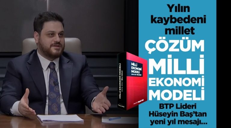 Yılın kaybedeni millet, çözüm Milli Ekonomi Modeli