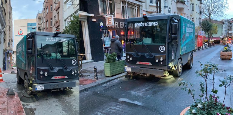 Beyoğlu’nda Tarihi Dar Sokakların Temizlik İşi Milli Teknolojiyle Çözüldü