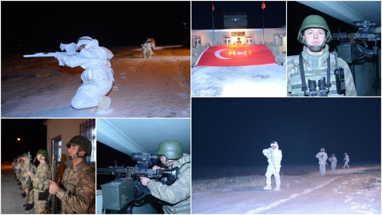 Hudut Kartalları, yeni yılda da vatan nöbetinde