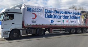 75 TIR’lık yardım konvoyu İdlib’e doğru yola çıktı