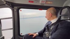 Bakan Karaismailoğlu 1915 Çanakkale Köprüsü’nü havadan inceledi