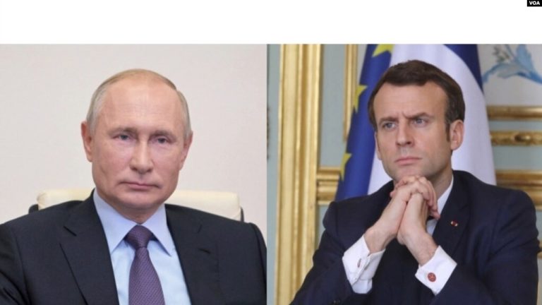 Macron ve Putin Telefonda Görüştü
