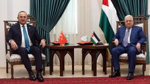 Dışişleri Bakanı Çavuşoğlu, Filistin Devlet Başkanı Abbas ile görüştü
