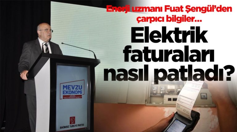 Bağımsız Türkiye Partisi (BTP), ‘Elektrik faturaları nasıl patladı?’