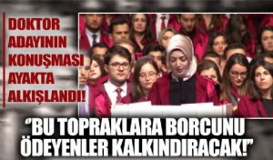 Çapa Tıp birincisinin ayakta alkışlanan konuşması: Bu diyarda kalacağız