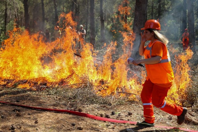 Antalya’da gazetecilere orman yangınıyla mücadele eğitimi verildi