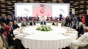 Cumhurbaşkanı Erdoğan, 5. İslami Dayanışma Oyunları’na katılan ülkelerin lideriyle buluştu