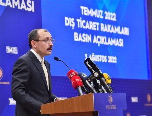 Ticaret Bakanı Muş, temmuz ayı dış ticaret verilerini açıkladı