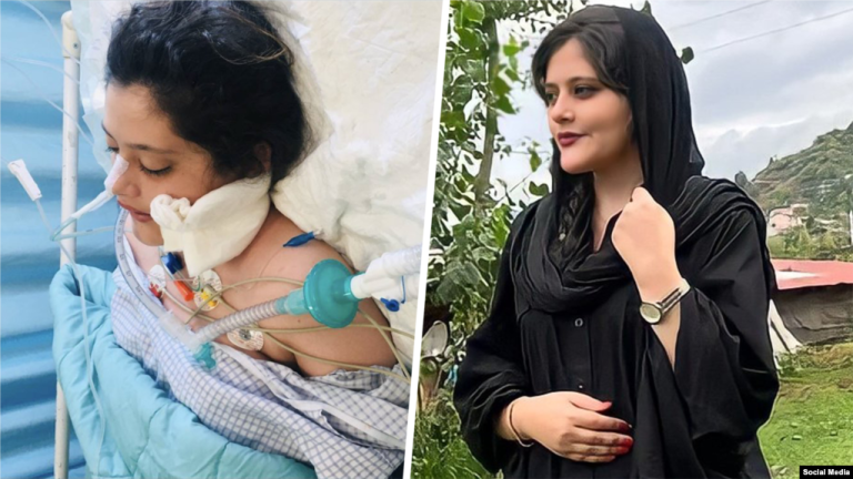 Gözaltında Ölen İranlı Kadının Cenazesinde Protestolar