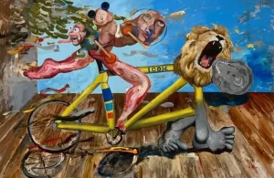 Sanatçı Sinan Hussein’in “Kaki” adlı kurgusal karaktere ilişkin aynı adı taşıyan kişisel sergisi