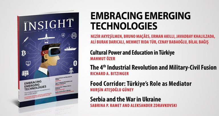Insight Turkey “Gelişen Teknolojileri Benimsemek” Başlıklı Yeni Sayısını Yayınladı