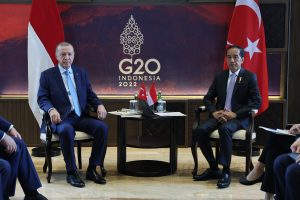 Cumhurbaşkanı Erdoğan, Endonezya Devlet Başkanı Widodo ile bir araya geldi