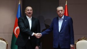 Cumhurbaşkanı Erdoğan, Azerbaycanlı mevkidaşı Aliyev ile görüştü