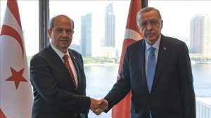 Cumhurbaşkanı Erdoğan, KKTC Cumhurbaşkanı Tatar ile görüştü