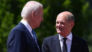 Almanya Başbakanı Scholz ile ABD Başkanı Biden görüştü