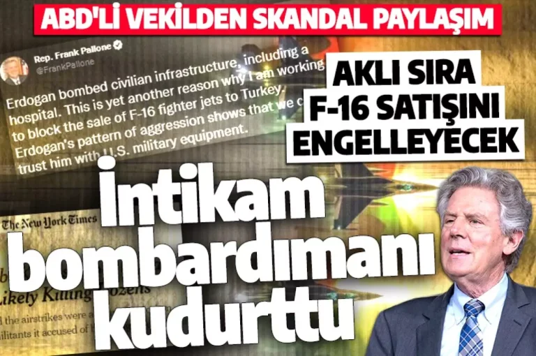 Türkiye’nin ‘Pençe-Kılıç’ operasyonu rahatsız etti! ABD’li vekilden skandal sözler