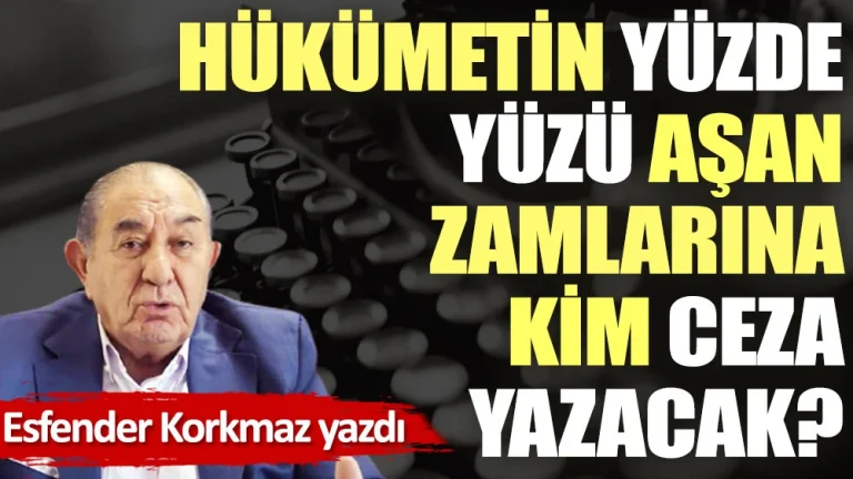 Hükümet ve zamlar…