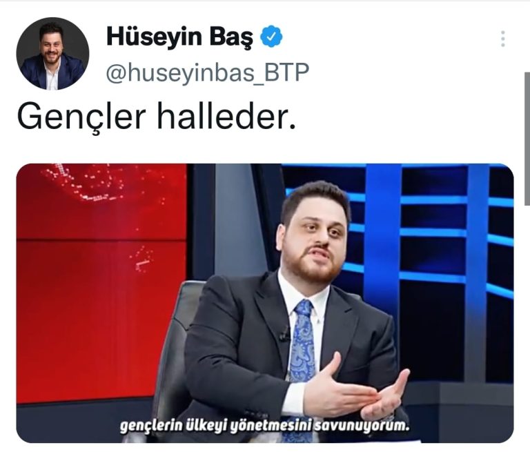 Bağımsız Türkiye Partisi (BTP) Genel Başkanı Hüseyin Baş, “Liderlerin psikolojik durumları kaderimizi belirliyor”