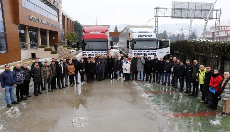 Kocaeli Ticaret Odası’nın yardım TIR’ları yola çıktı: Gün birlik olma günüdür  