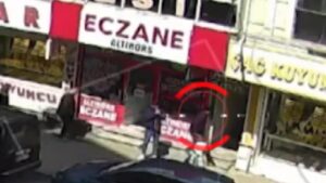 Yakalanan terörist HDP binasına girerken görüntülendi