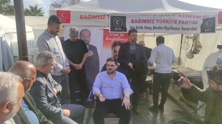 Bağımsız Türkiye Partisi (BTP) Genel Başkanı Hüseyin Baş deprem bölgelerinde