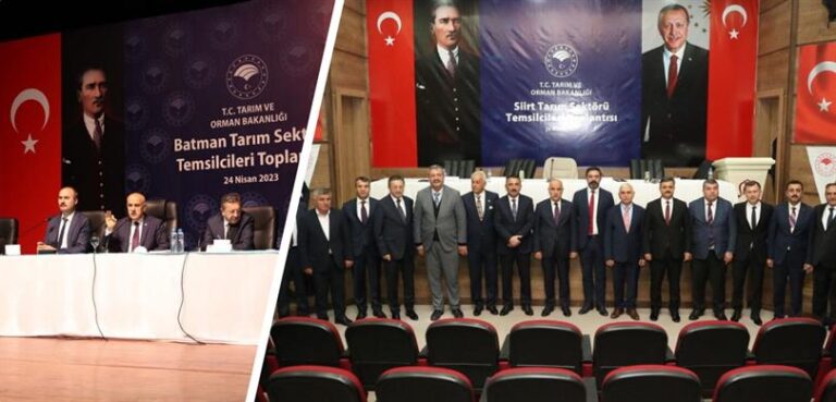 Bakan Kirişçi, Siirt ve Batman’da tarım sektörü temsilcileriyle bir araya geldi