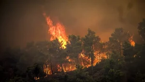 Yunanistan’ın Rodos Adası’ndaki orman yangınları nedeniyle 19 bin kişi tahliye edildi