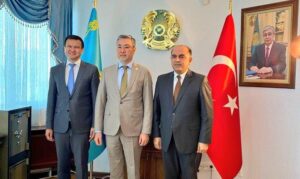 Uluslararası Sanayiciler ve İş İnsanları Derneği’den (USİAD) Kazakistan Büyükelçisi’ne ziyaret