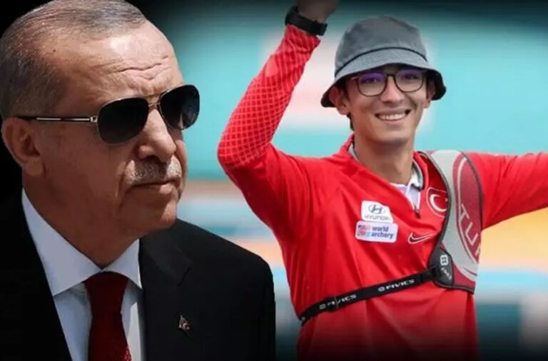 Cumhurbaşkanı Erdoğan Mete Gazoz’u tebrik etti
