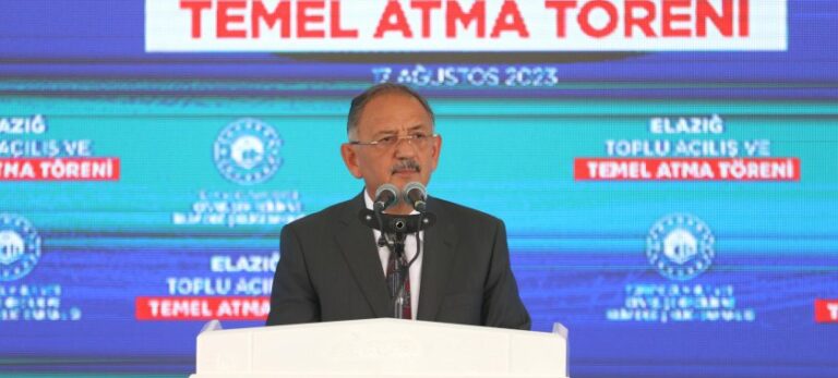 Bakan Özhaseki: “Elazığ’a 2 milyar 603 milyon TL değerinde yatırım gerçekleştirdik”
