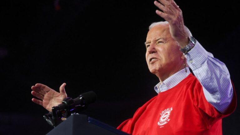 Biden’ın konuşması “Gazze’de ateşkes” çağrısı ile kesildi