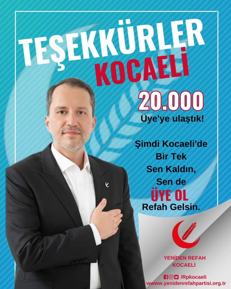 Yeniden Refah Partisi’nde üye sayısı her geçen gün artıyor