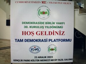 Demokraside Birlik Vakfı’nın kuruluş yıldönümü