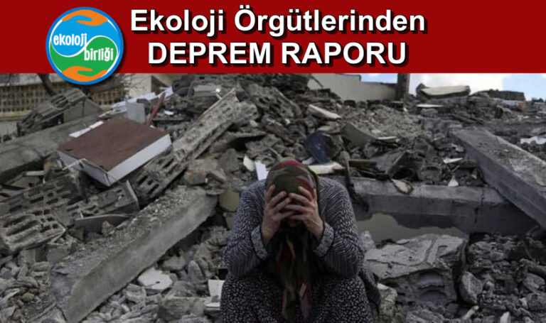 Ekoloji Örgütleri 1. Yıl Deprem Raporu Yayımlandı