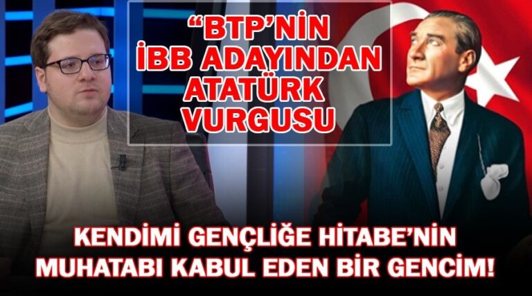 Bağımsız Türkiye Partisi (BTP) İstanbul Büyükşehir Belediye Başkan Adayı Cihan Erdoğanyılmaz