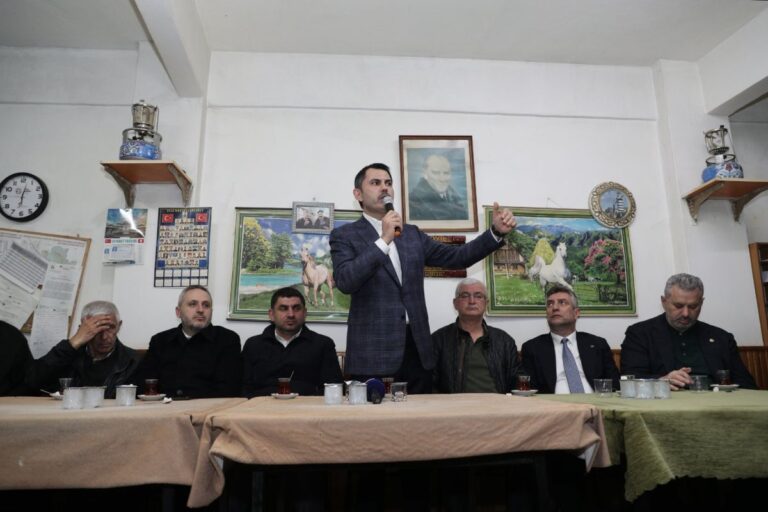 İstanbul Büyükşehir Belediye Başkan Adayı Murat Kurum, Şile’de Muhtarlar Derneği’ni ziyaret etti