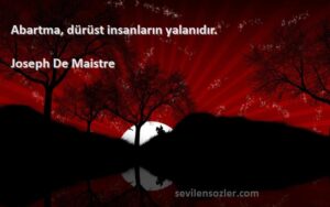 Abartmak da Aldatmaktır