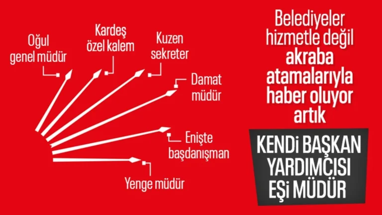 CHP’li Sarıyer Belediyesi’nde aile torpili: Başkan yardımcısının eşine müdürlük