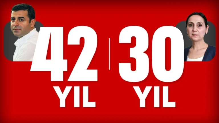 Kobani davasında 83. celsede karar çıktı: Demirtaş’a 42 yıl, Yüksekdağ’a 30 yıl hapis cezası