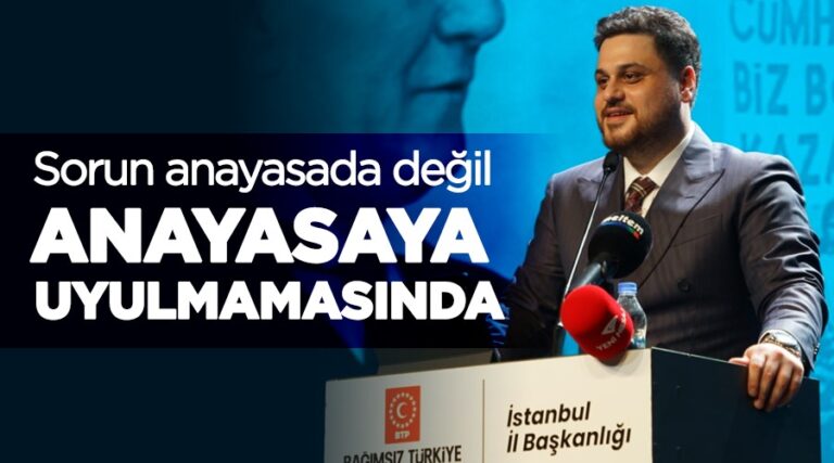 Bağımsız Türkiye Partisi (BTP) Genel Başkanı Baş’dan gündemi değerlendiren açıklamalar