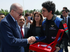 Cumhurbaşkanı Erdoğan, astronot Atasever’i kabul etti