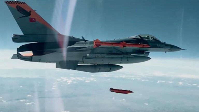 F16’dan atılan TOLUN mühimmatından tam isabet